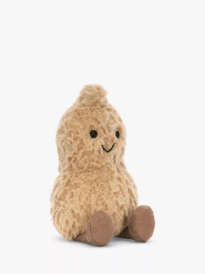 Peanut Soft Toy with Golden Brown Fur and Stitchy Smile