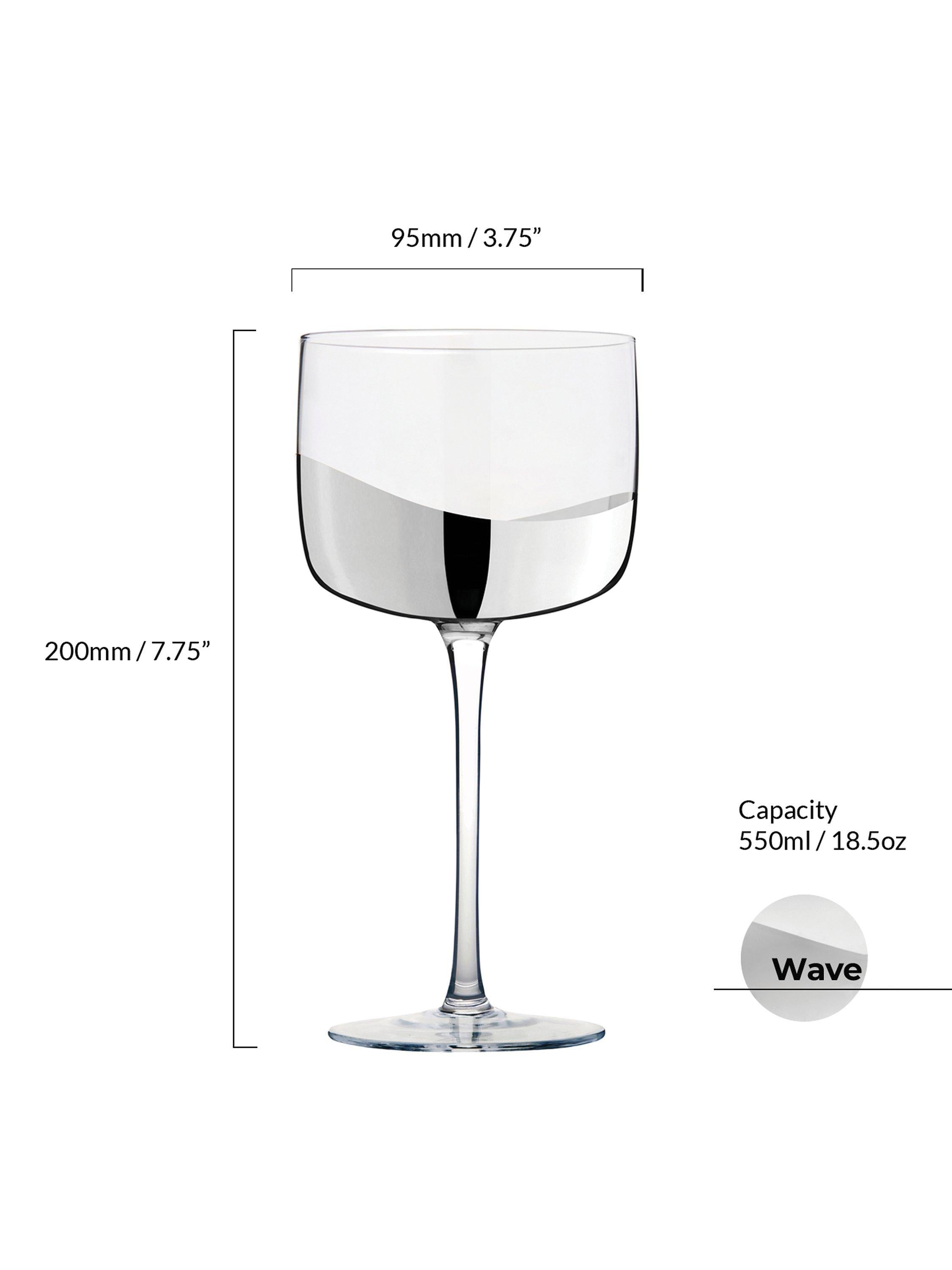 Anton Studio Designs Wave Gin Glasses Set Of 2 550ml - British product