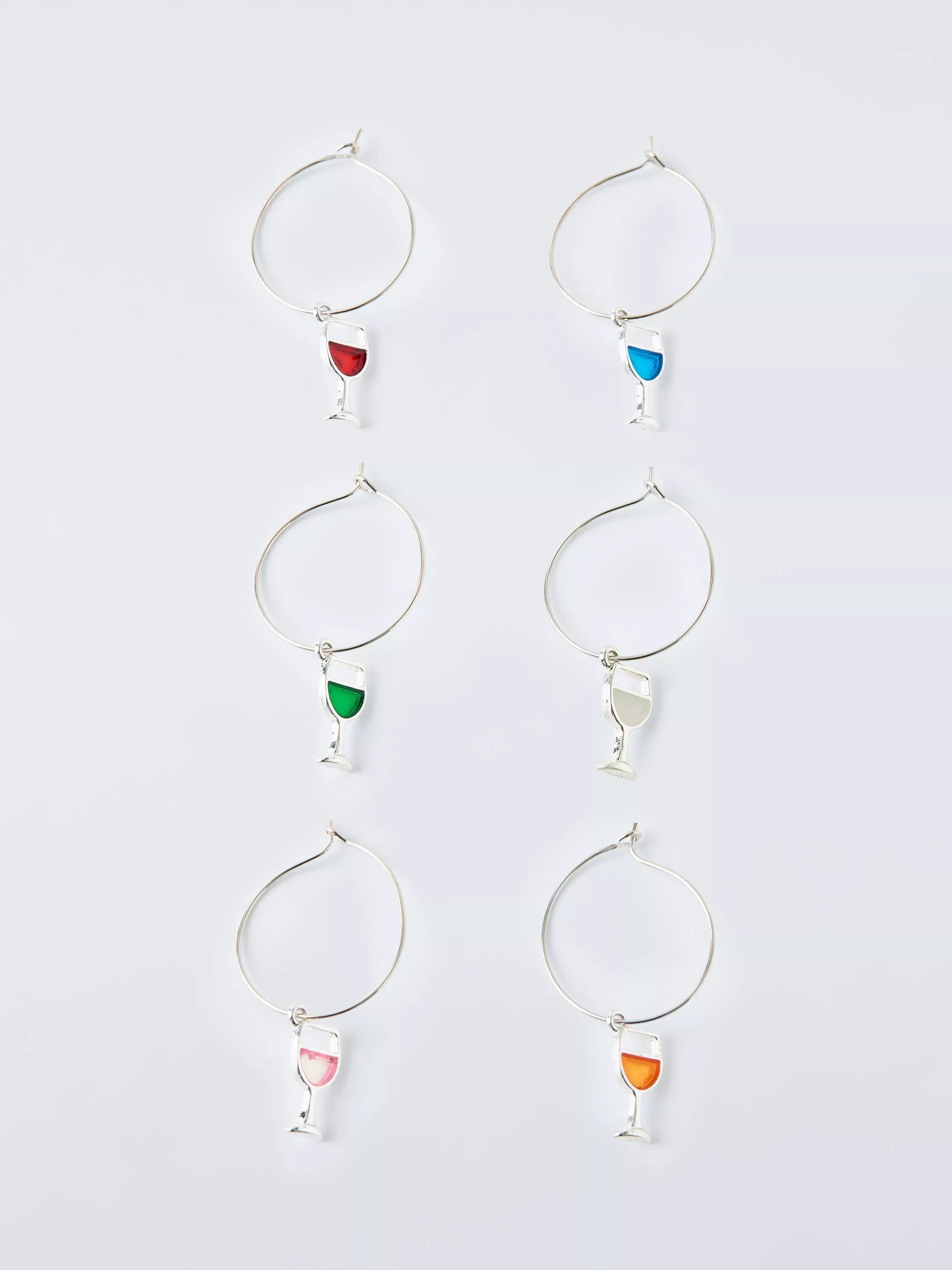 John Lewis wine glass charms set of 6, UK version