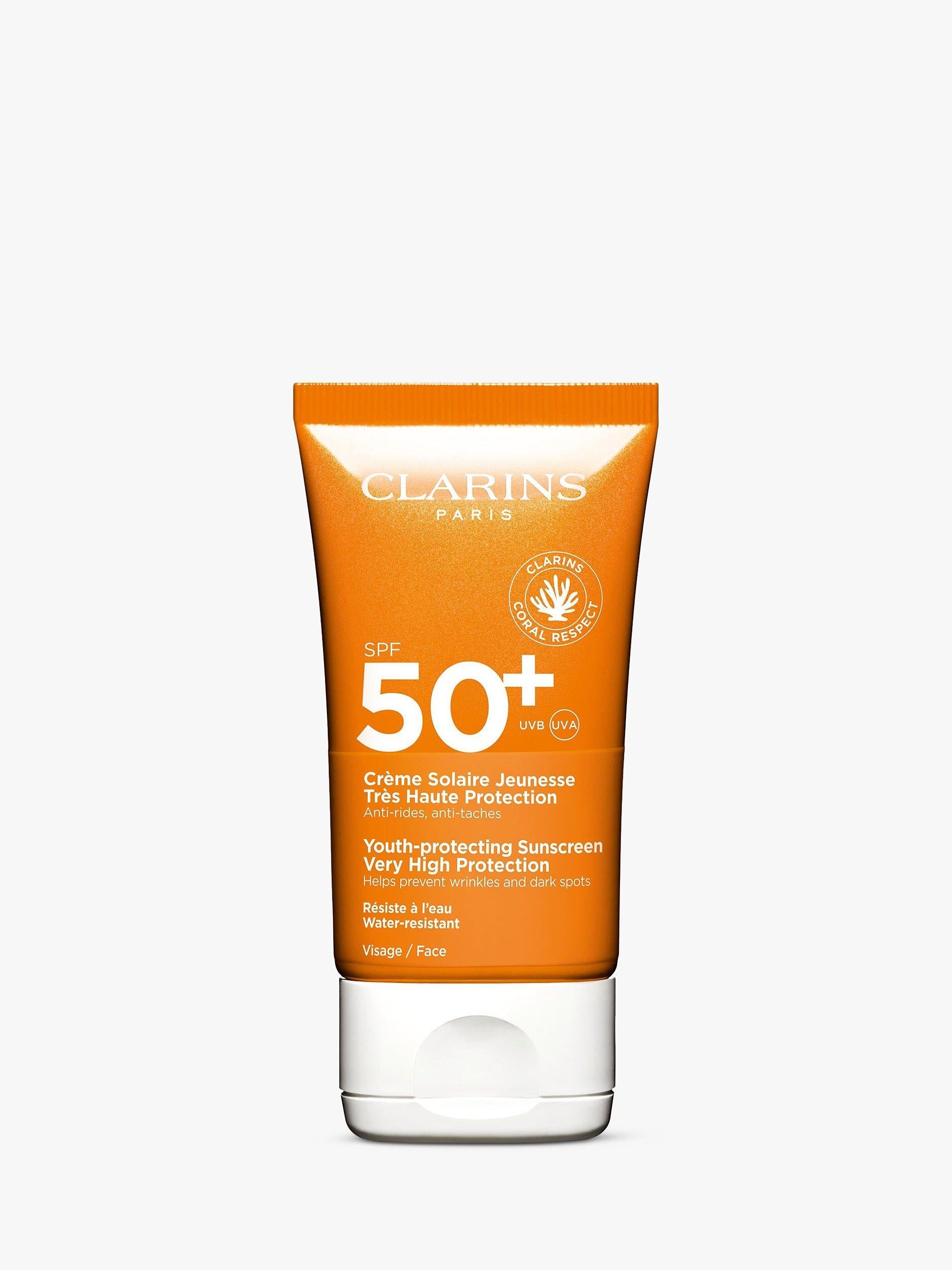 Clarins youth-protecting sunscreen SPF 50+ 50ml - British product