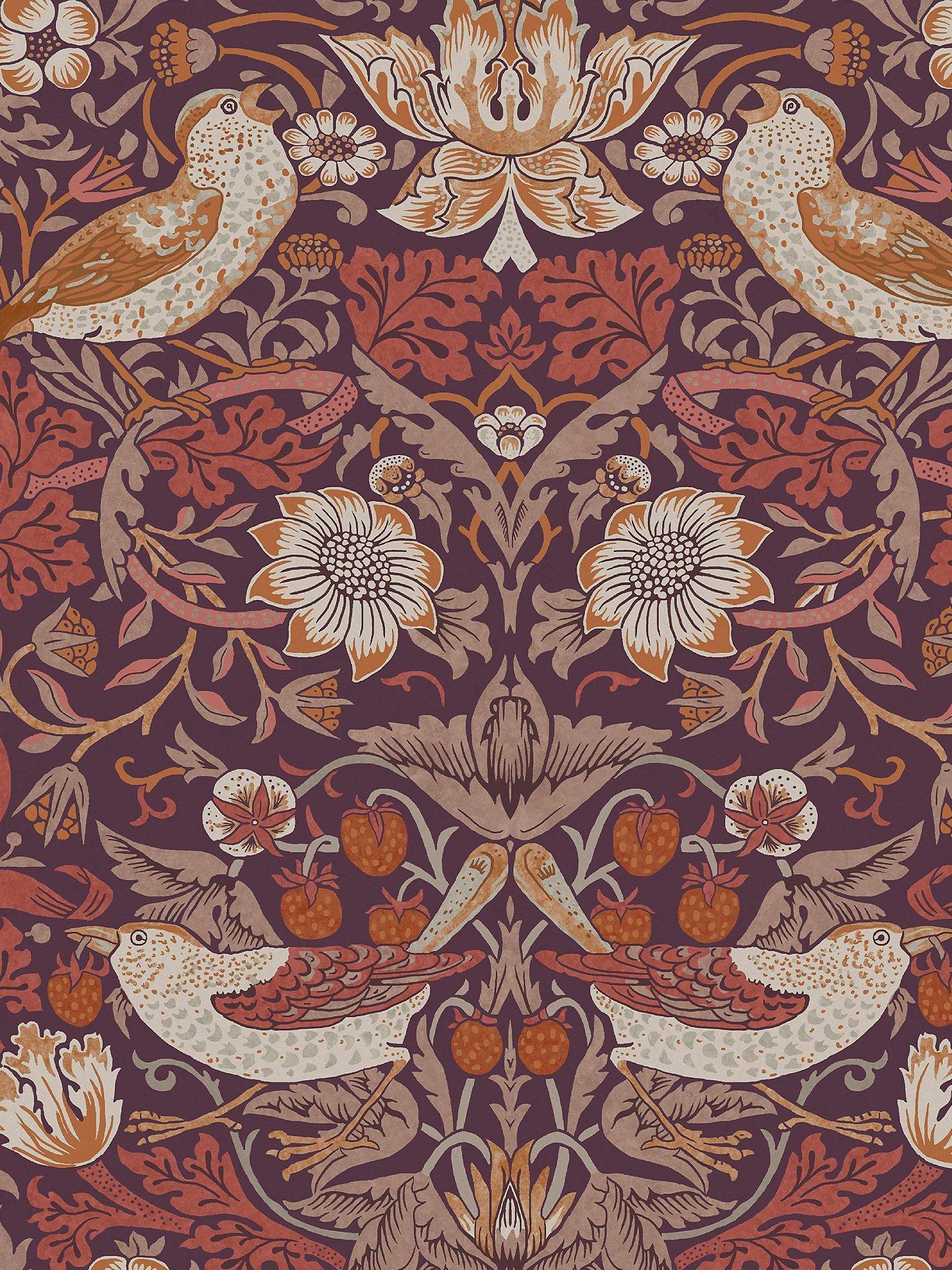 William Morris Strawberry Thief wallpaper (British brand)