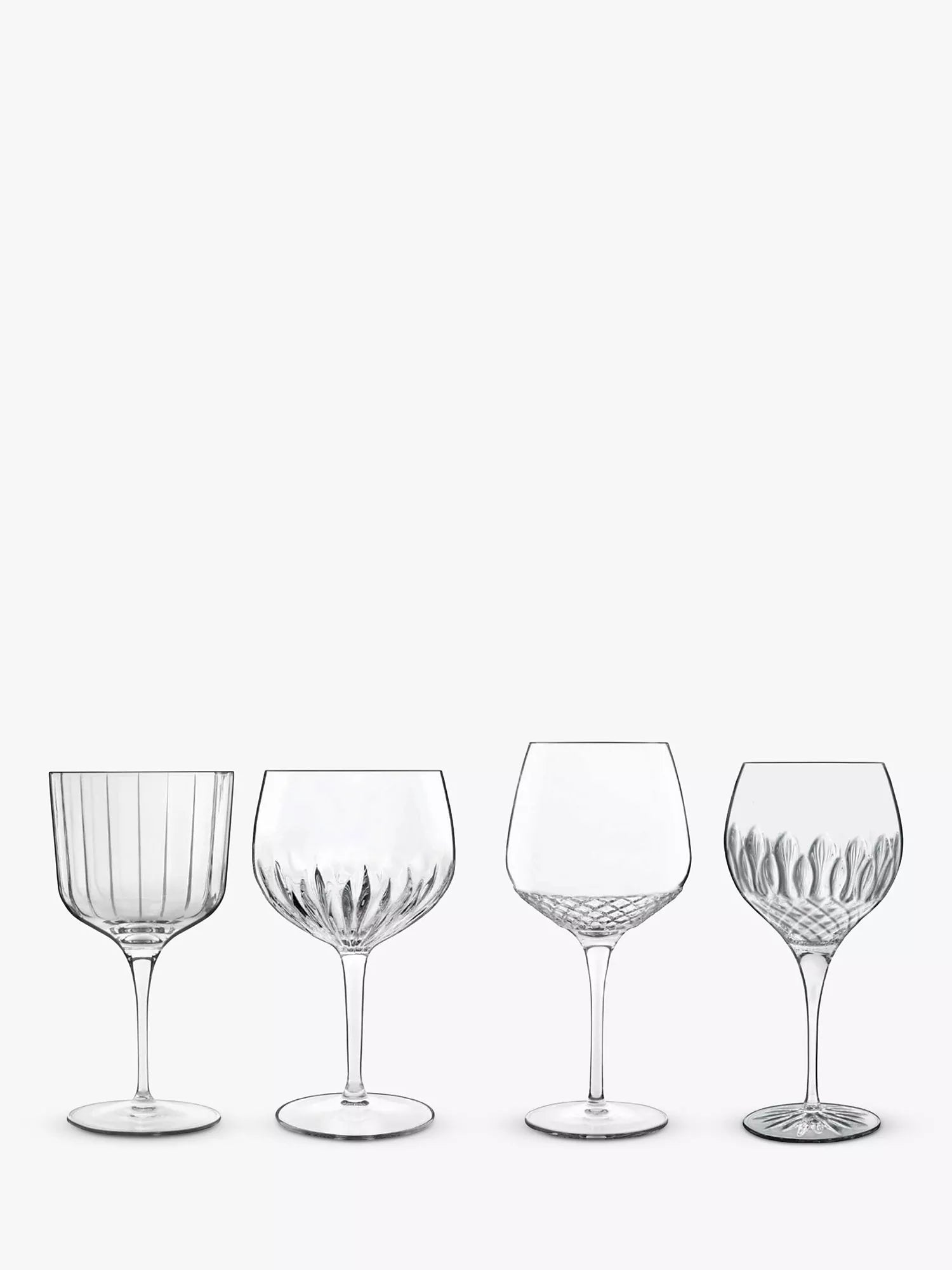 Luigi Bormioli Gin Glass Gift Set, Set of 4, Clear - McGrocer