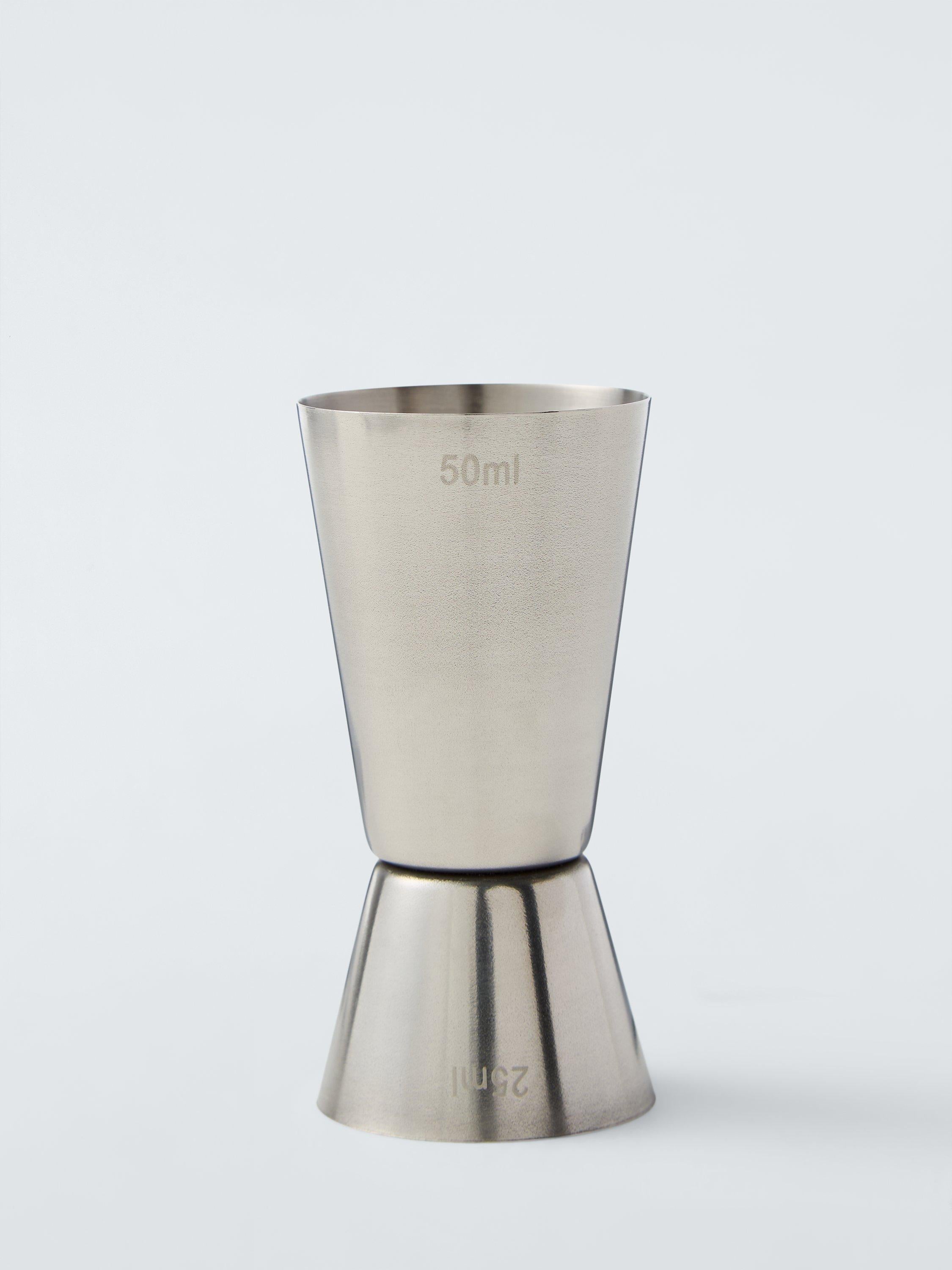 John Lewis double jigger stainless steel 25ml/50ml, UK version