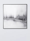 John Lewis Winter's Dream White/Grey framed canvas print 100 x 100cm (British brand)