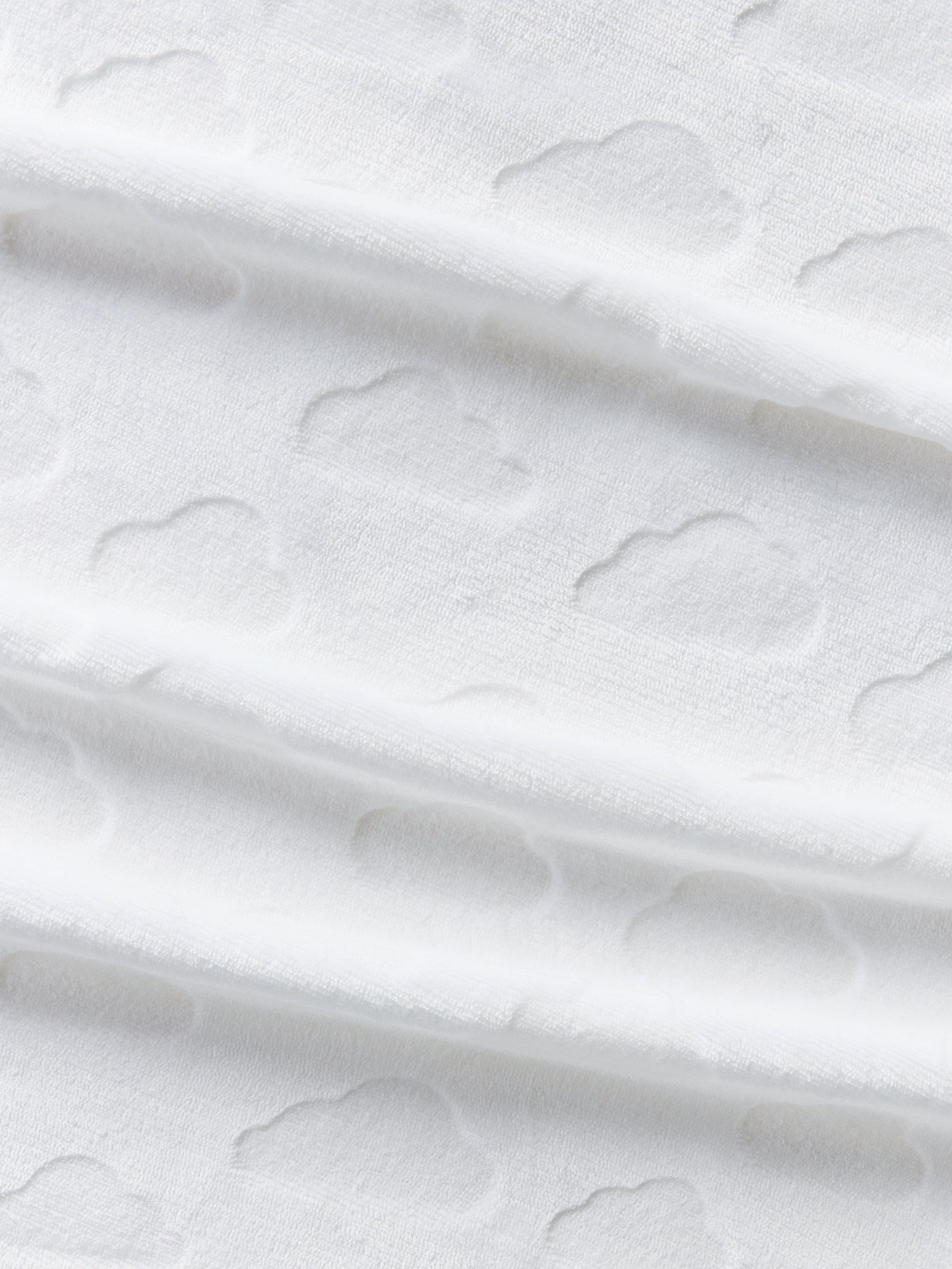 John Lewis plush baby blanket with embossed cloud design, UK version