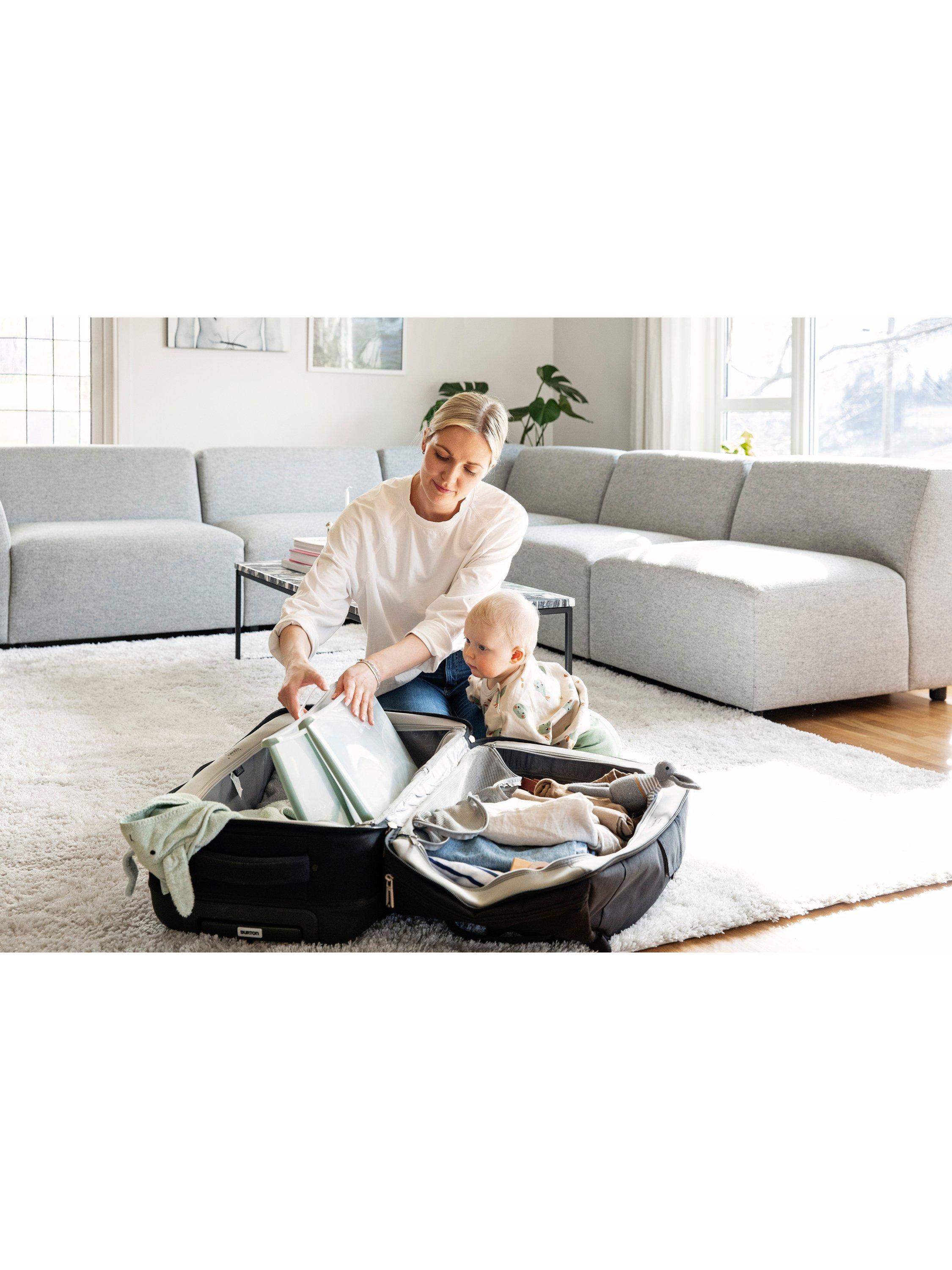Stokke Flexi Bath X-Large Sandy Beige baby bathtub and newborn support bundle (British brand)