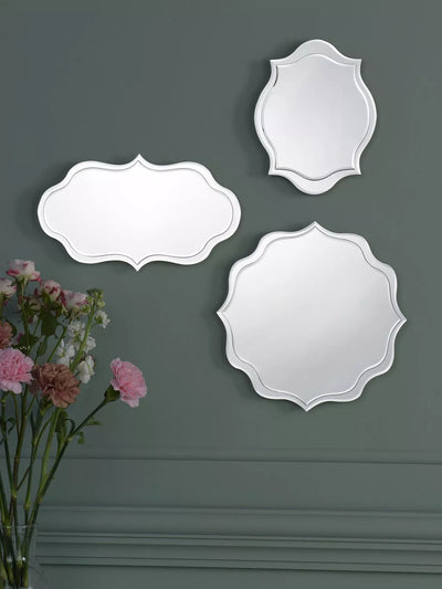 Laura Ashley Rochelle Wall Mirror Clear Set of 3