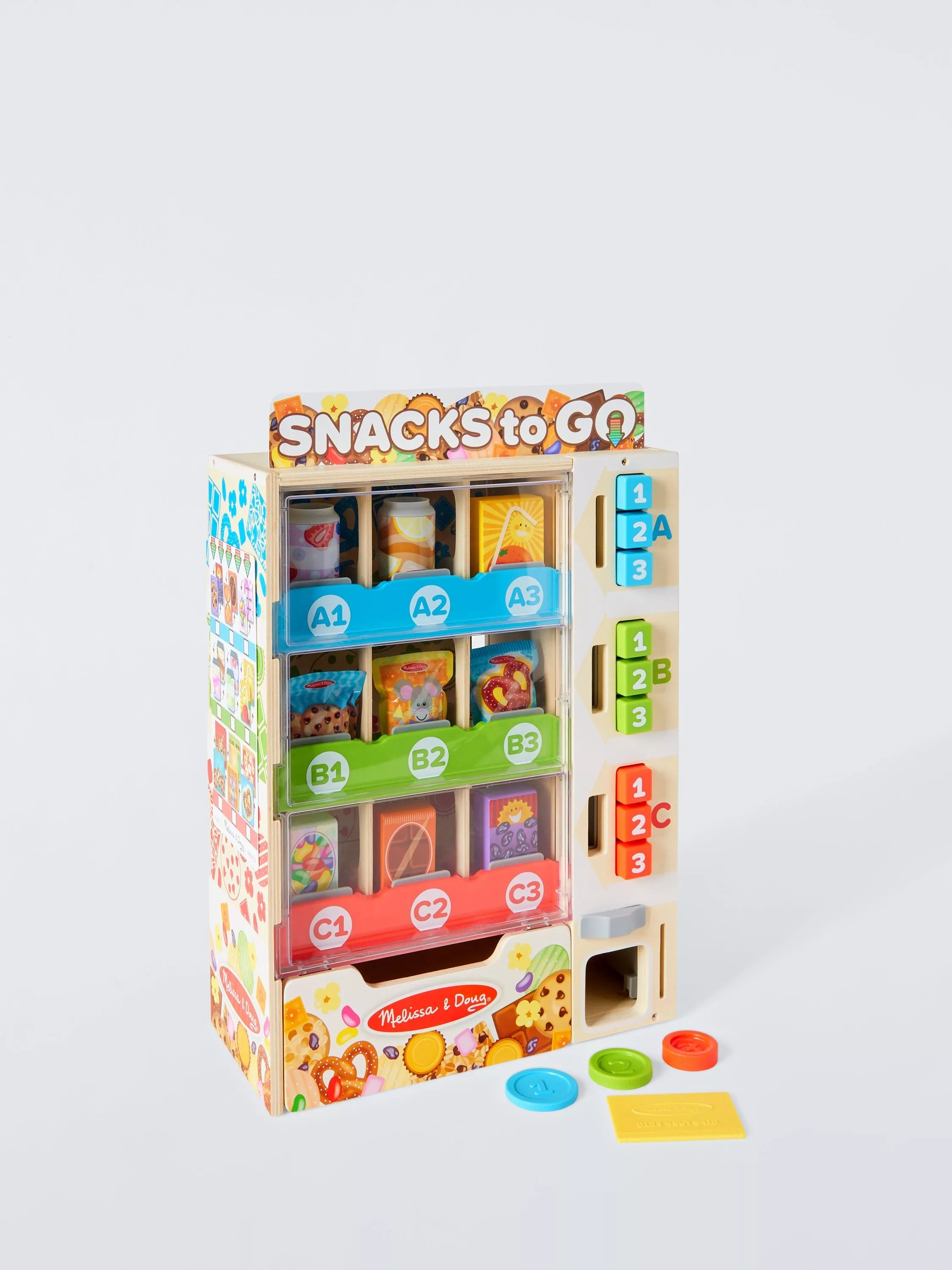 Melissa & Doug Wooden Vending Machine Toy, imported from the UK