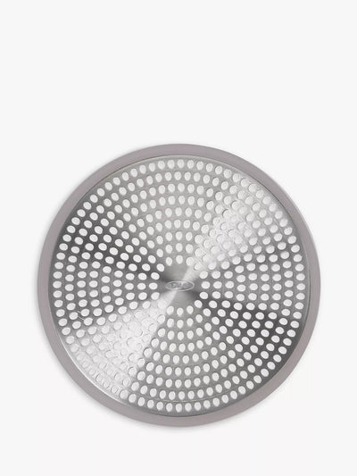 Rust-Proof Stainless Steel Shower Drain Protector with Silicone Rim
