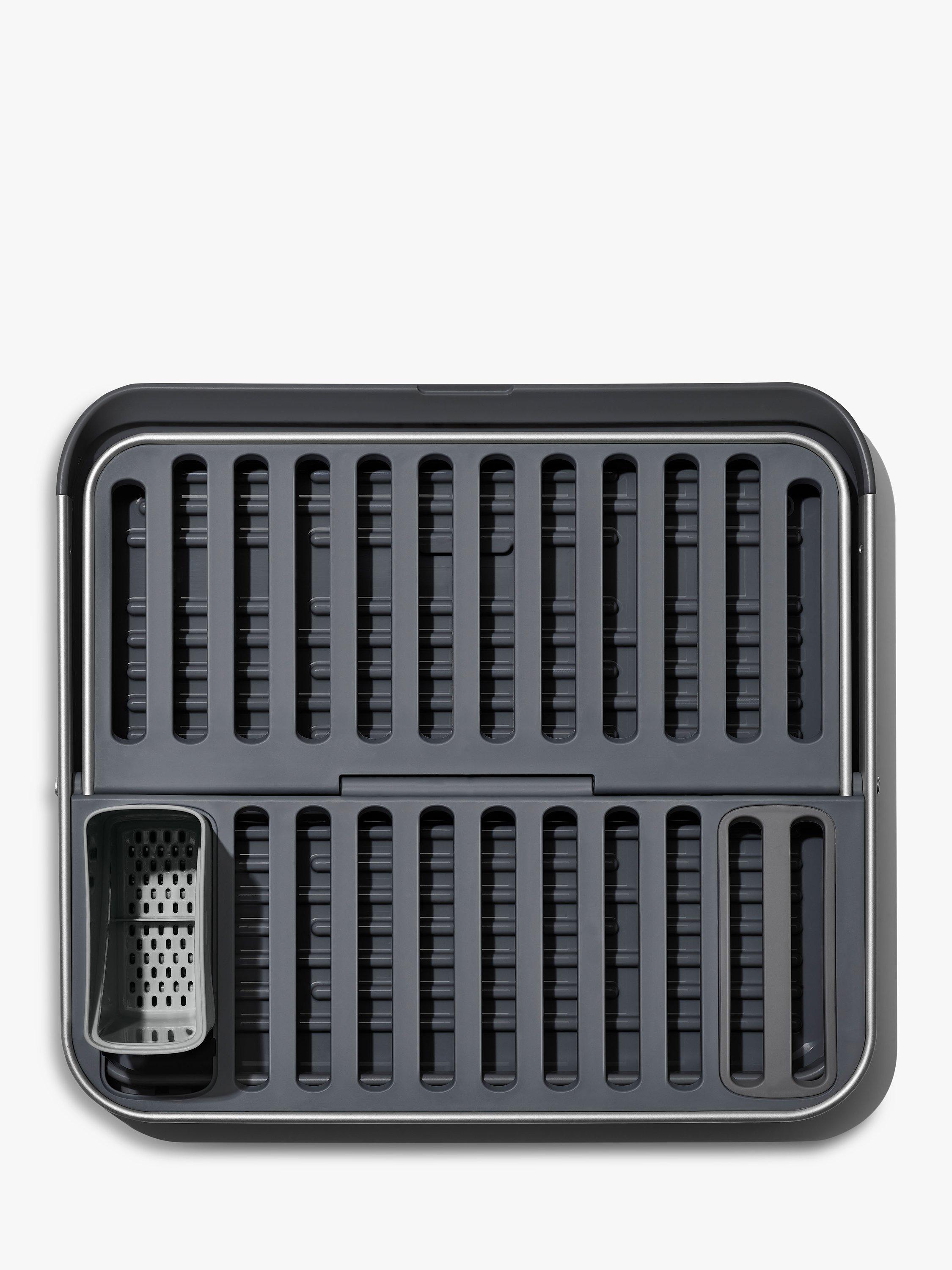 OXO Aluminium Fold Flat Dish Rack, imported from the UK