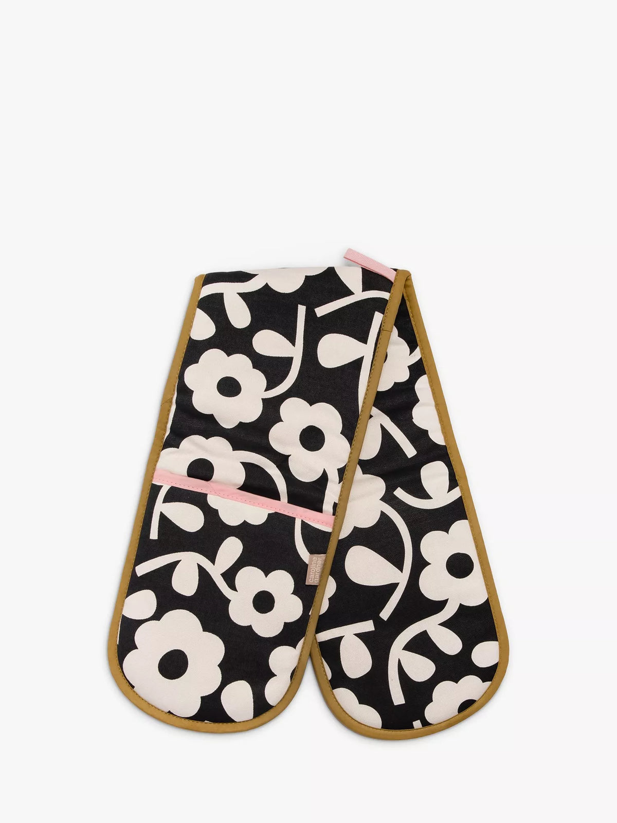 Caroline Gardner floral oven glove with silicone pads - British product