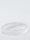 John Lewis fluted glass soap dish in clear, UK version