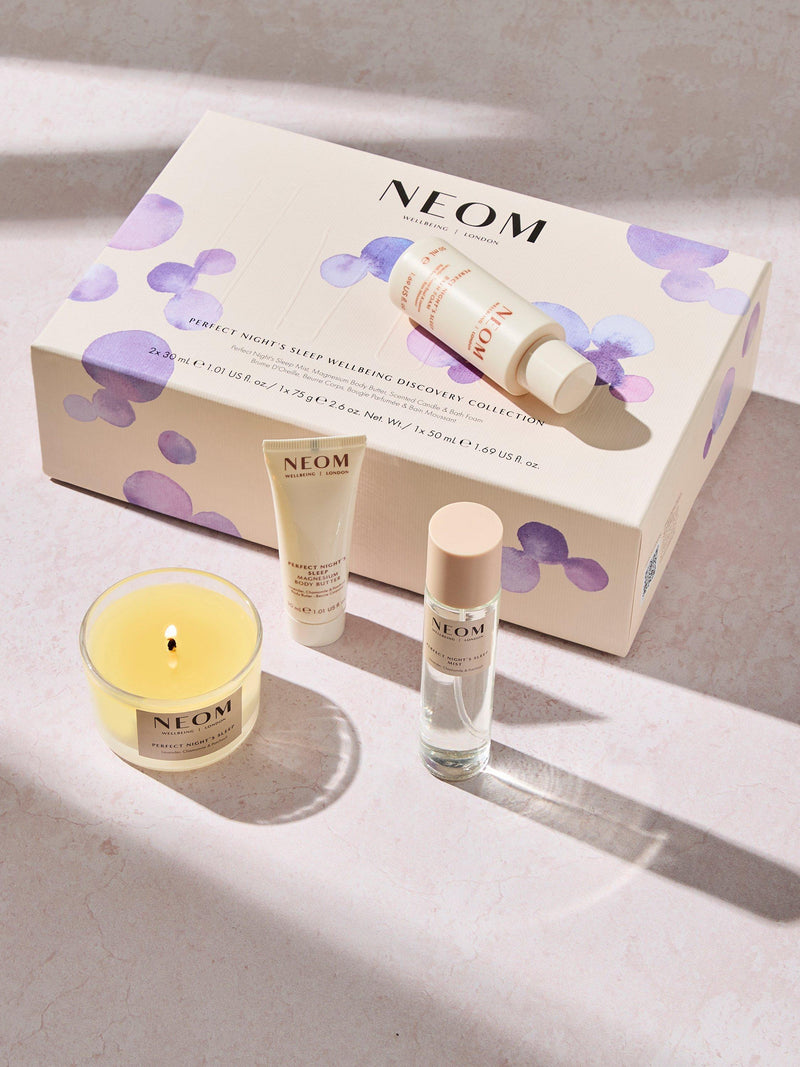 NEOM Perfect Sleep Discovery Set sleep aid kit, imported from the UK