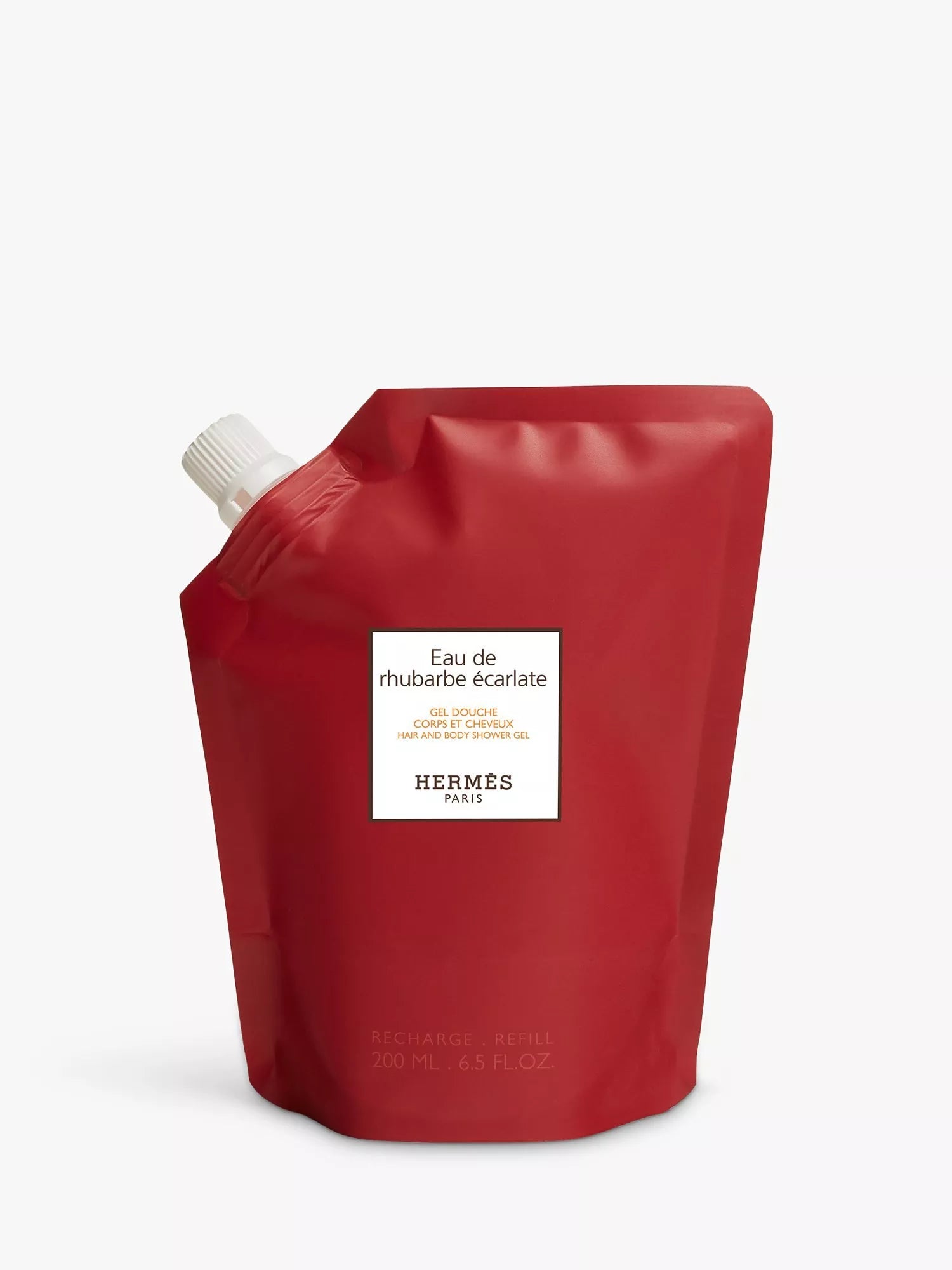 Hermès Eau de Rhubarbe Écarlate Hair and Body Shower Gel Refill, 200ml - McGrocer