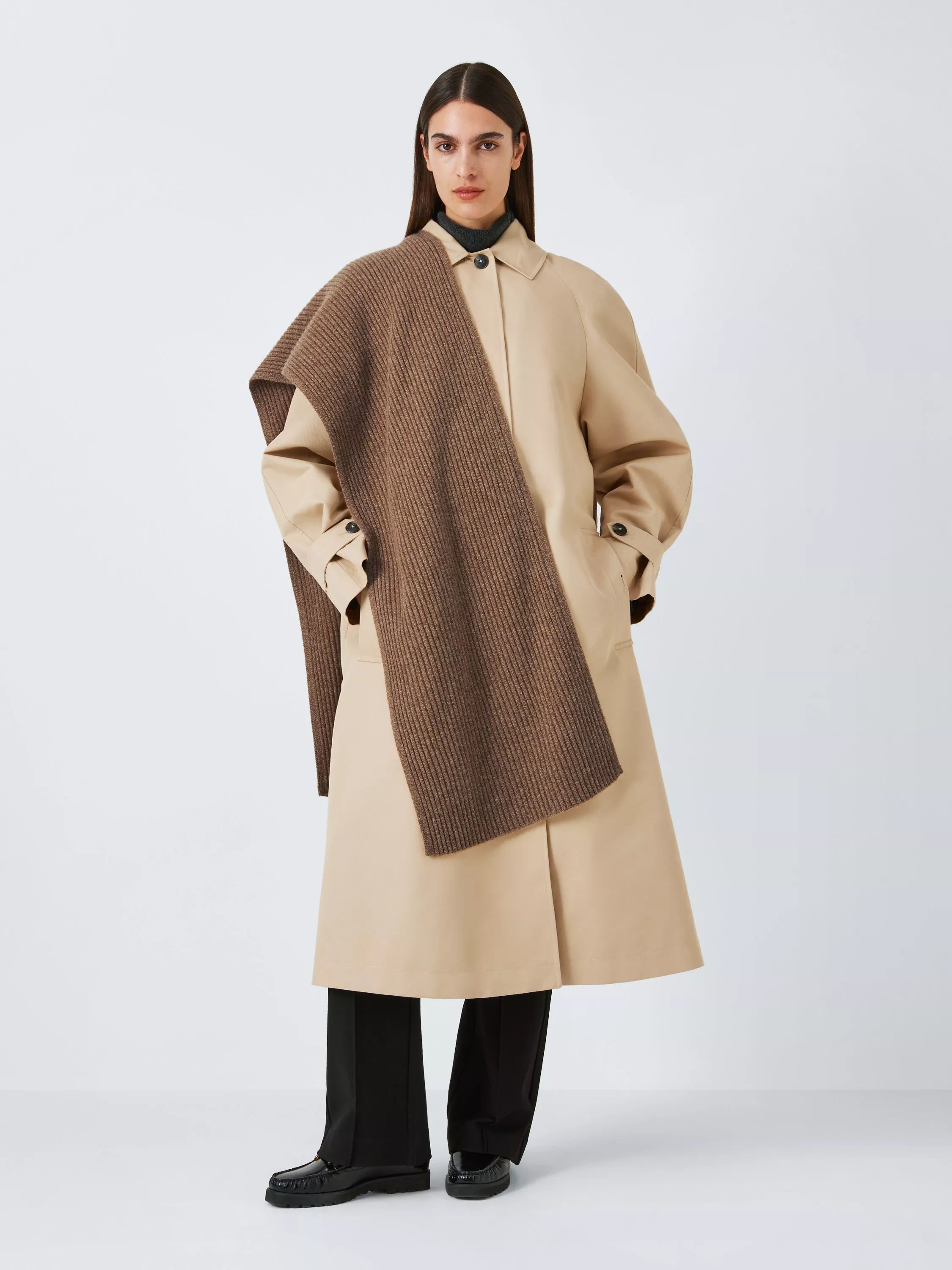 John Lewis Cashmere Rib Knit Scarf - McGrocer