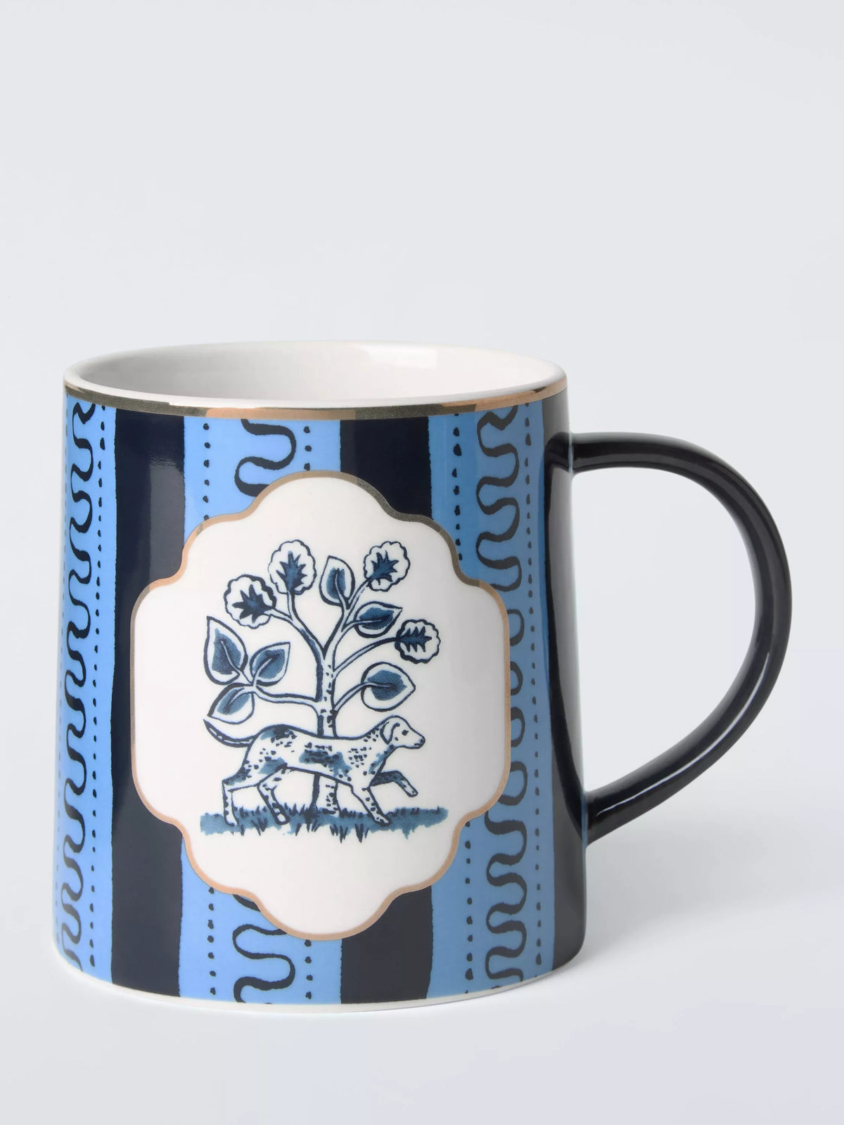 John Lewis Archive Dog Mug, 450ml, Multi