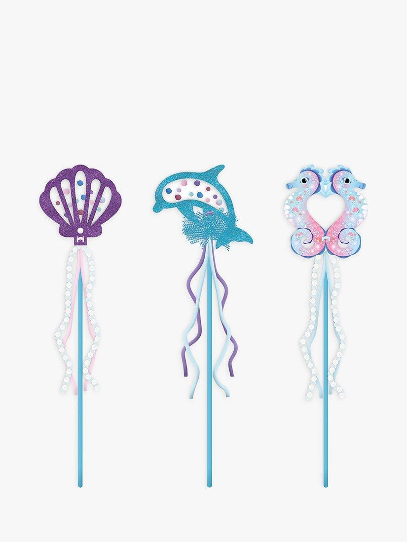 Janod creative wands making kit with sequins and ribbons, UK version