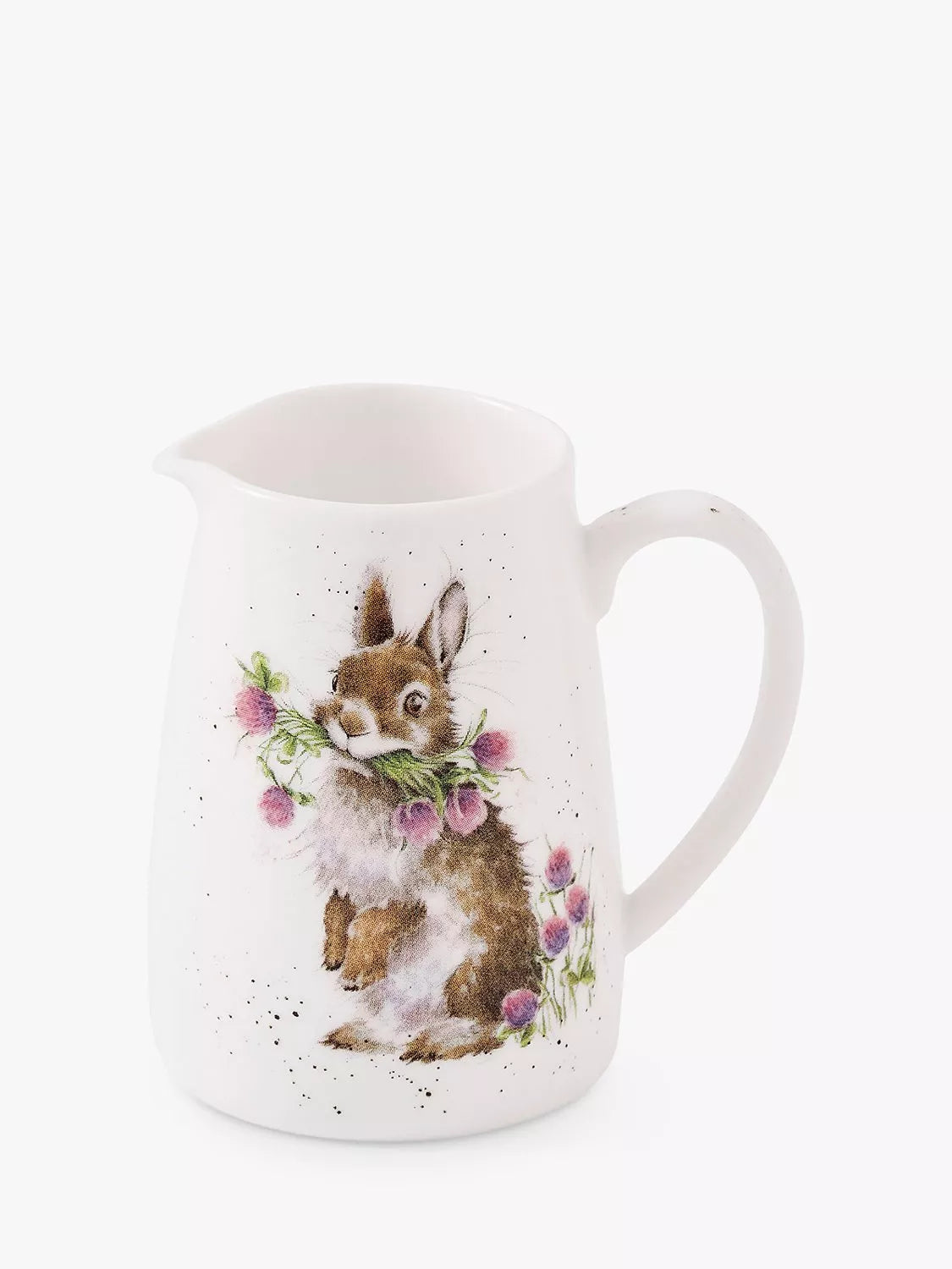 Wrendale Designs fine china posy jug with rabbit illustration 125ml (British brand)