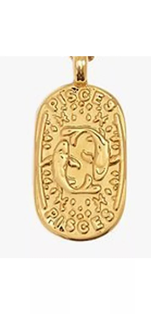 Katie Loxton Waterproof Zodiac Necklace, Gold - McGrocer