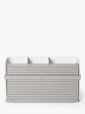 Umbra folding dish rack with cutlery sections and caddy base, white (British brand)