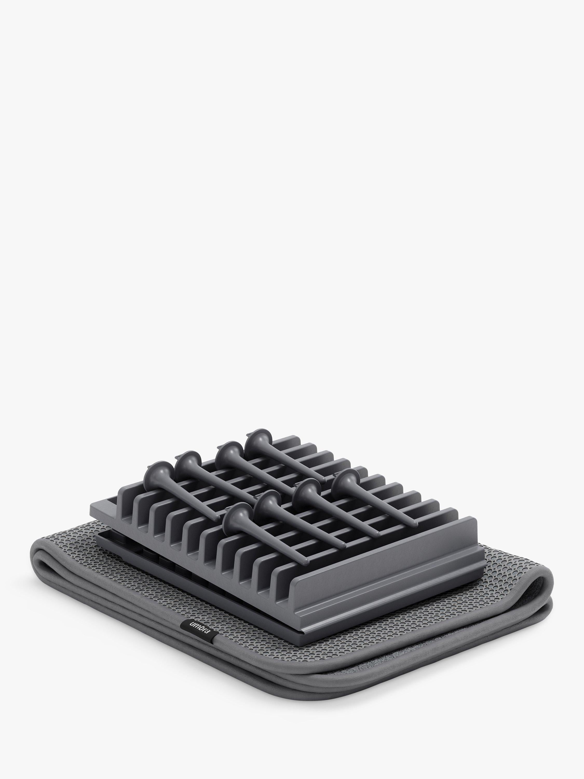 Umbra UDry peg drying rack with mat in charcoal (British brand)