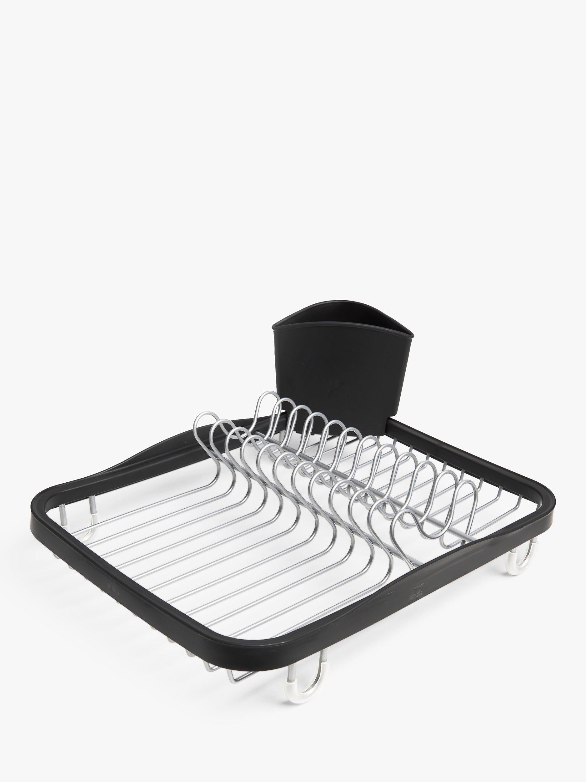Umbra in-sink dish drying rack with nickel finish, 36 by 28 by 14 centimeters (British brand)