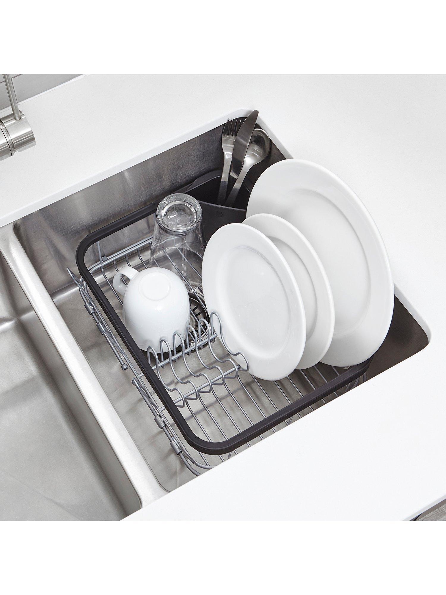 Umbra Sinkin in-sink dish drying rack with eco-friendly finish (British brand)
