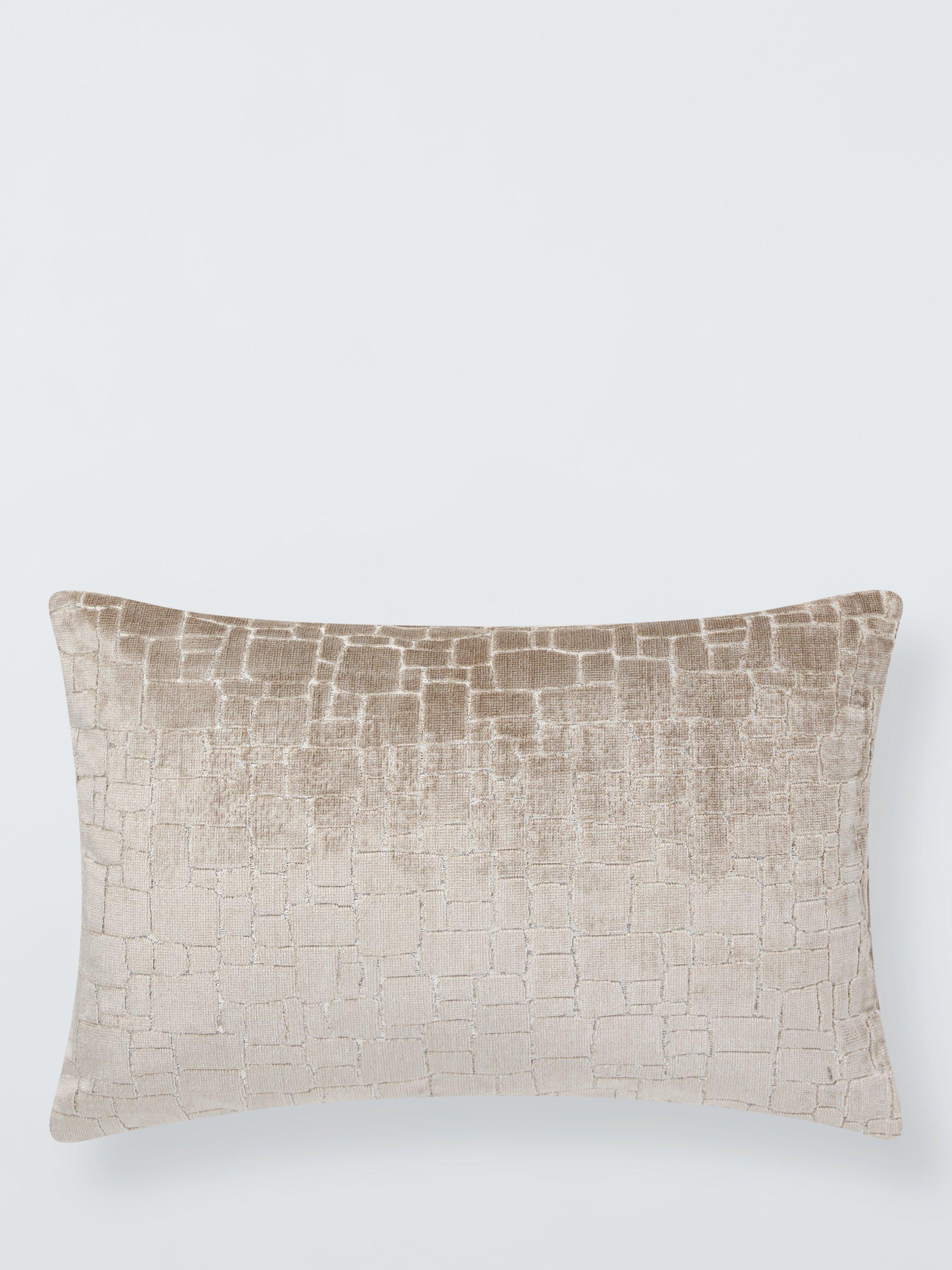 John Lewis velvet cushion irregular blocks, UK version
