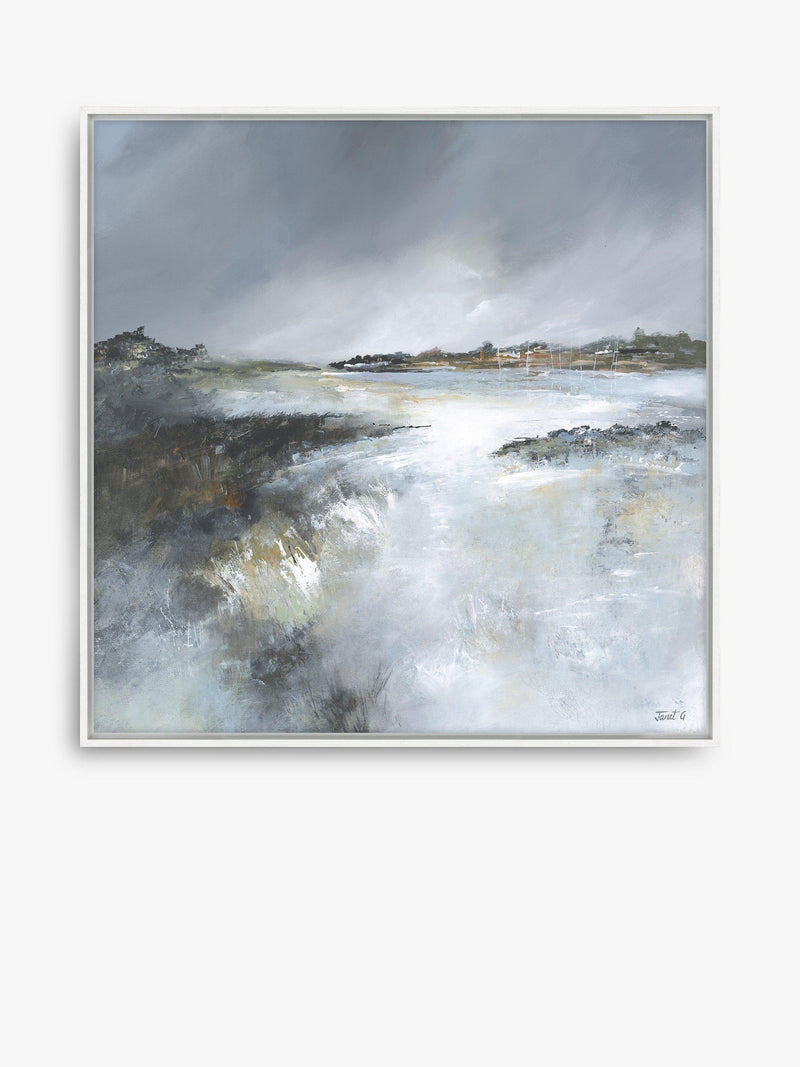John Lewis Janet Gammans 'Reflecting Sky' framed canvas print, Multi, 84 x 84cm, UK version