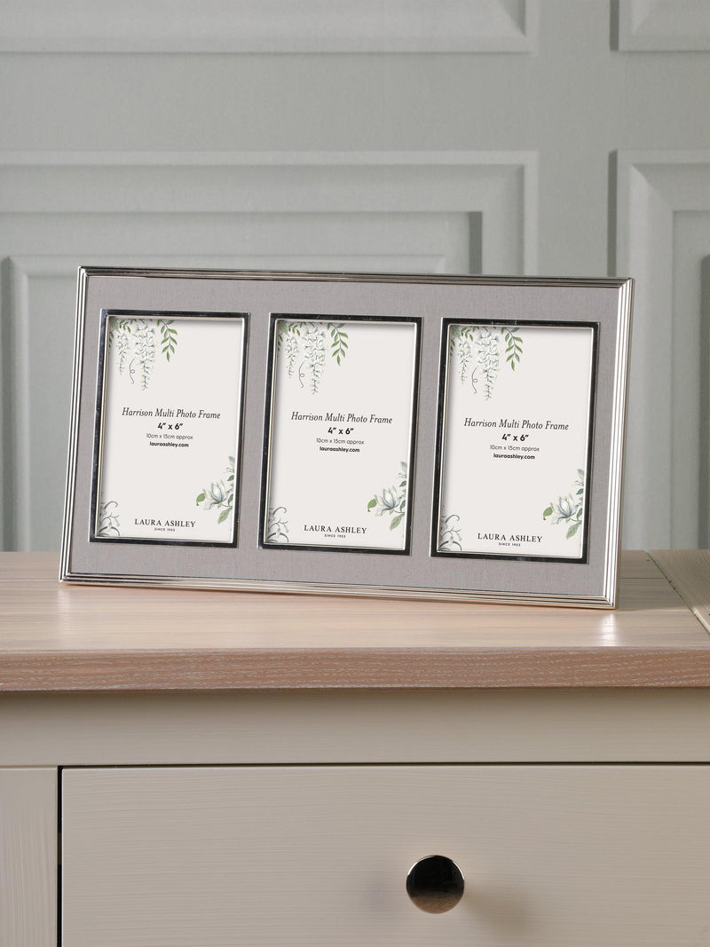 Laura Ashley Harrison triple photo frame for 4x6 photos, UK version