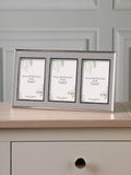 Laura Ashley Harrison triple photo frame for 4x6 photos, UK version