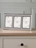 Laura Ashley Harrison triple photo frame for 4x6 photos, UK version