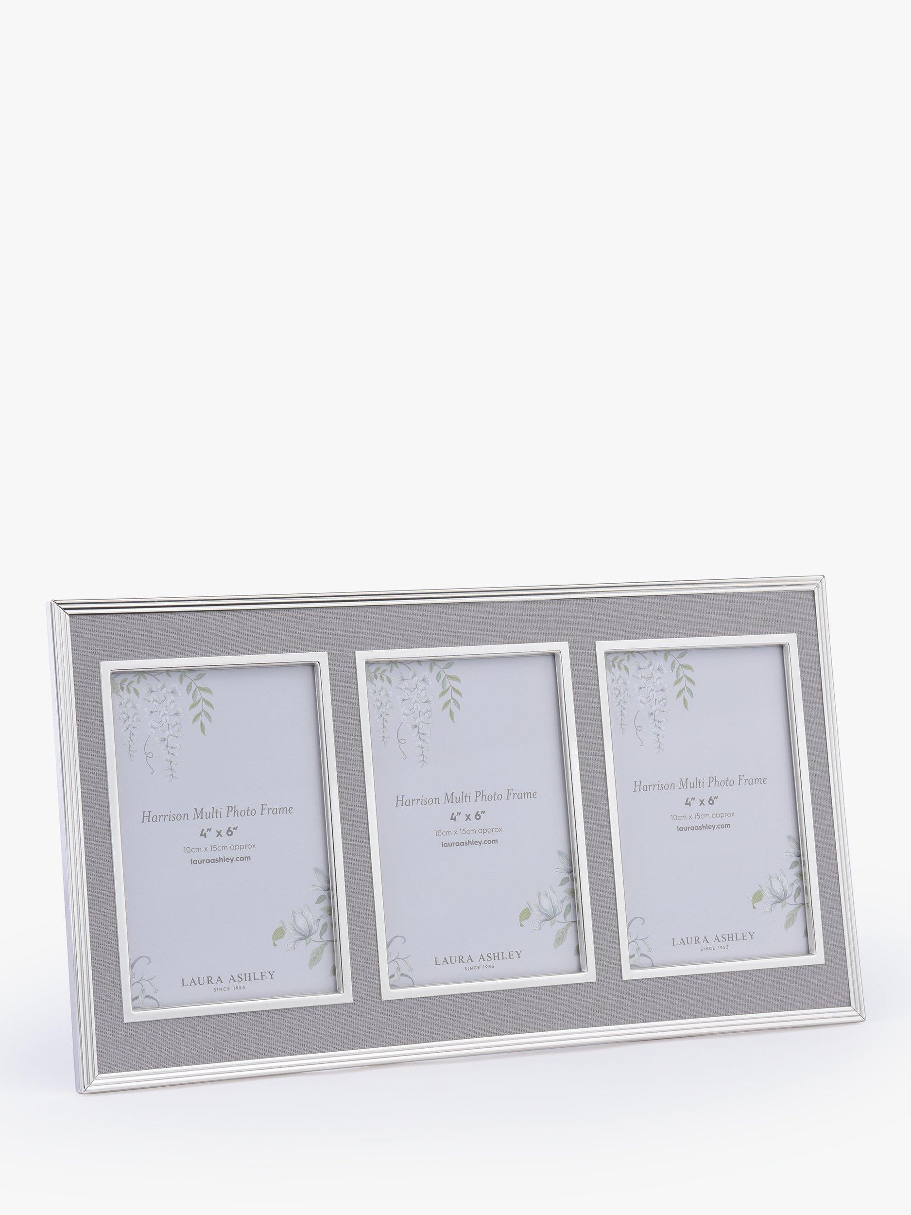 Laura Ashley Harrison triple photo frame for 4x6 photos, UK version