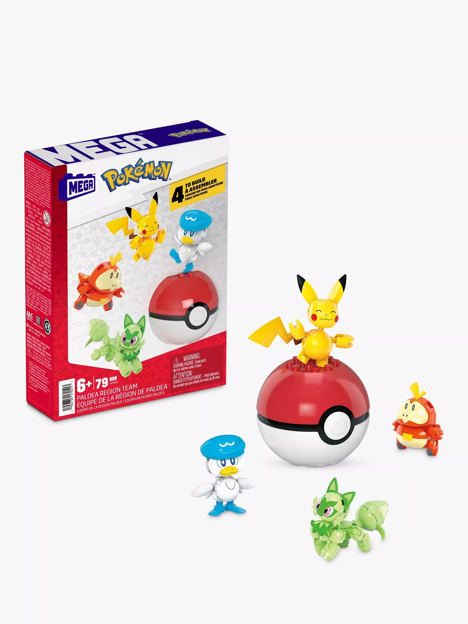 Mega Bloks Pokémon Paldea Region Team Set with Poké Ball - McGrocer