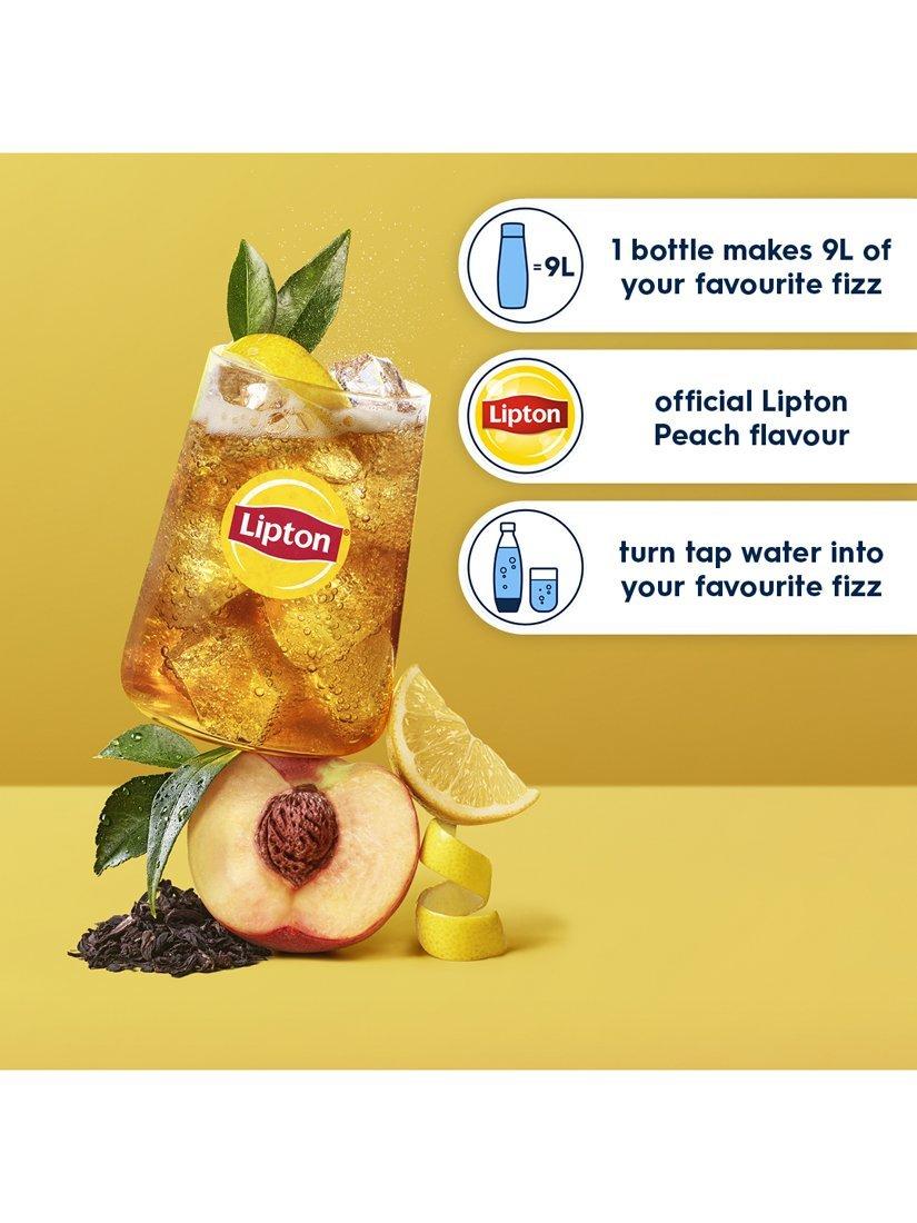 SodaStream Lipton peach ice tea sparkling drink mix (British brand)