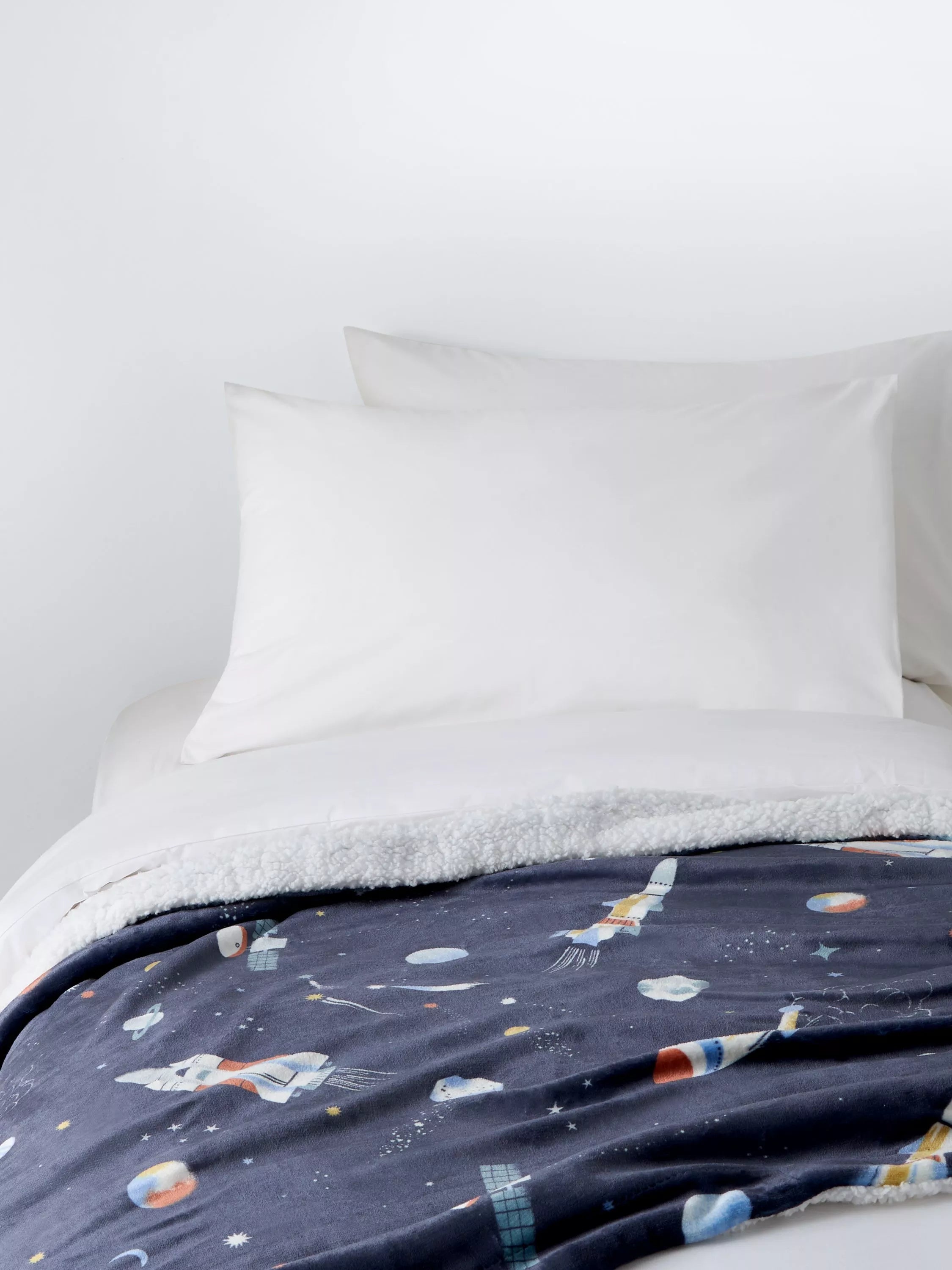 John Lewis kids fleece blanket navy - British product