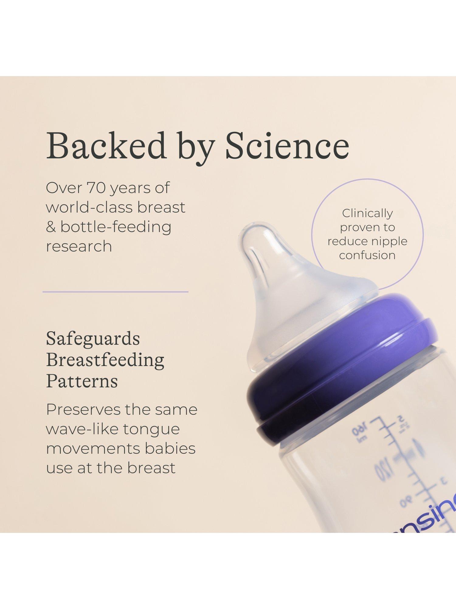 Lansinoh medium flow baby bottle teats pack of 2, UK version