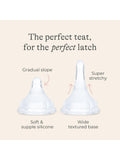 Lansinoh medium flow baby bottle teats pack of 2, UK version