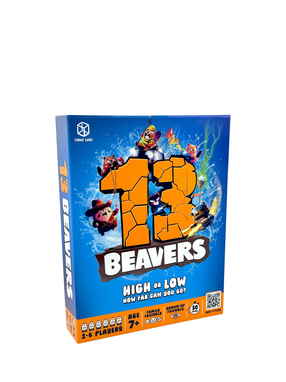 Asmodee 13 Beavers Game card game - British product