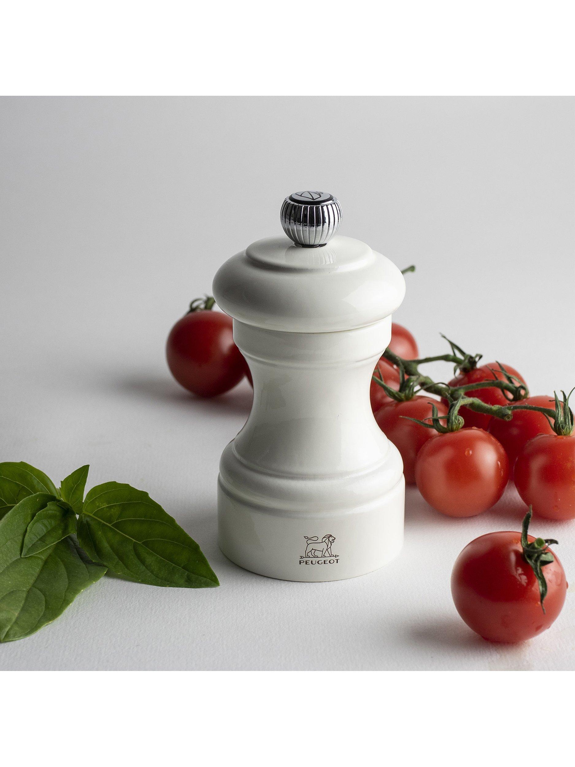 Peugeot beech wood salt and pepper mill gift set 10cm ivory forest green, imported from the UK