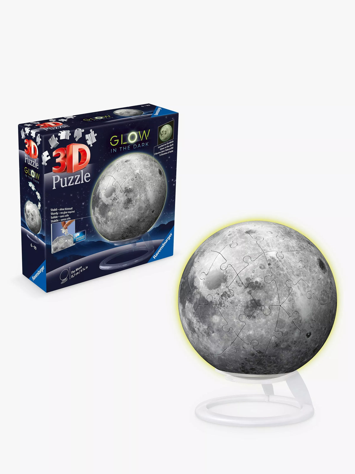Ravensburger 3D Glow in the Dark Moon puzzle, imported from the UK