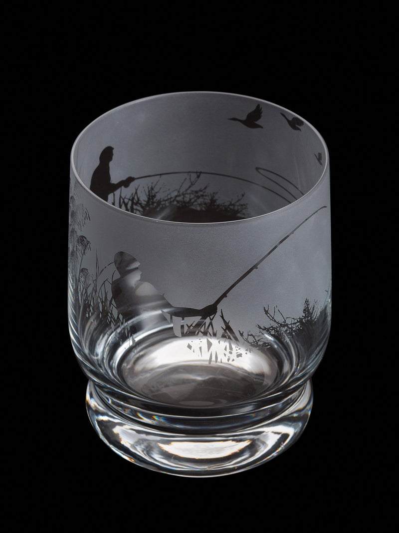 Dartington Crystal etched glass tumbler clear 350ml - British product