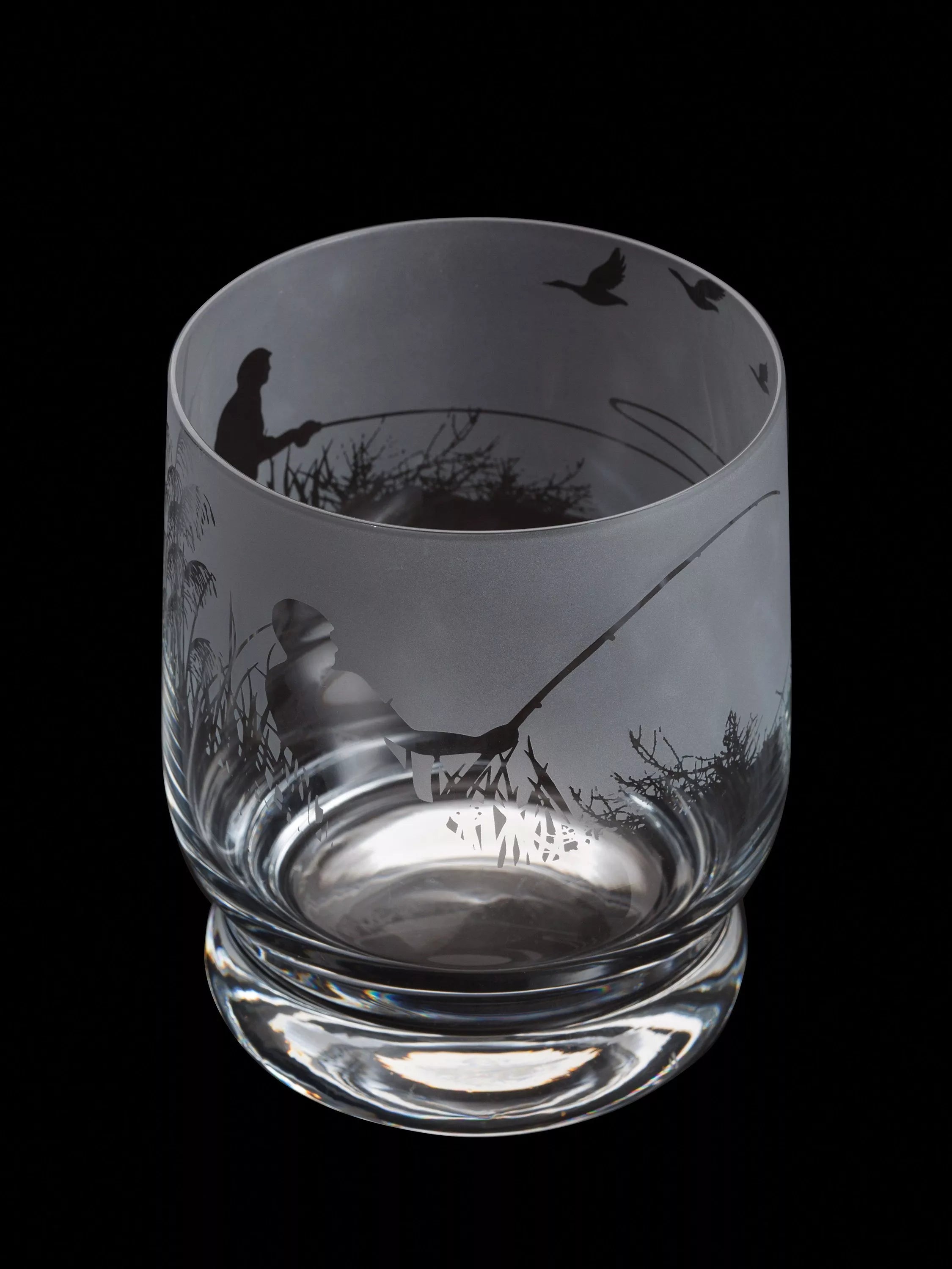 Dartington Crystal etched glass tumbler clear 350ml - British product