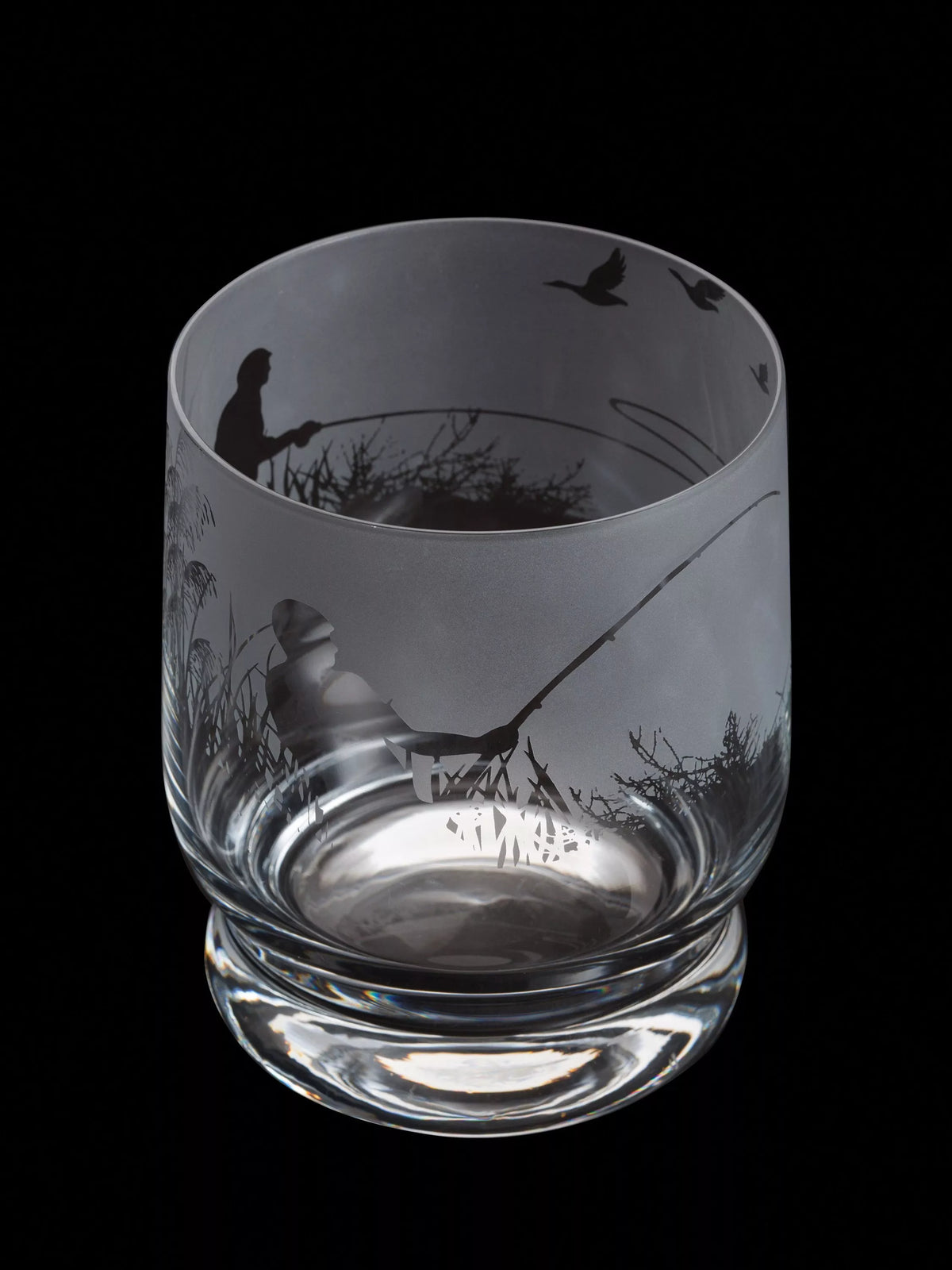 Dartington Crystal etched glass tumbler clear 350ml - British product