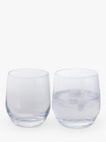 Dartington Crystal Wine Bar Tumbler Glass Set Of 2 370Ml Clear