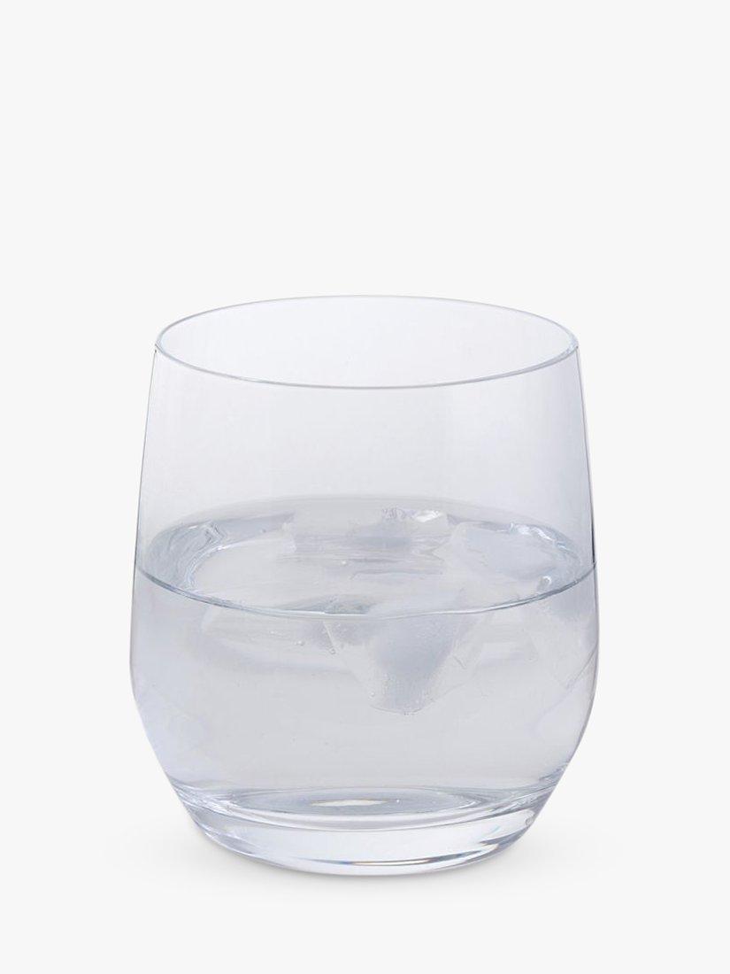Dartington Crystal clear wine and bar tumbler glass set of 2, 370ml - British product