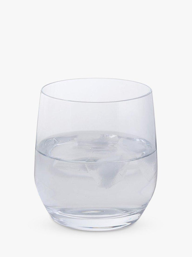 Dartington Crystal clear wine and bar tumbler glass set of 2, 370ml - British product