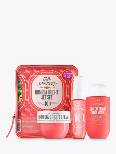 Travel-Size Brightening Bodycare Set with AHA BHA Exfoliants and Perfume Mist