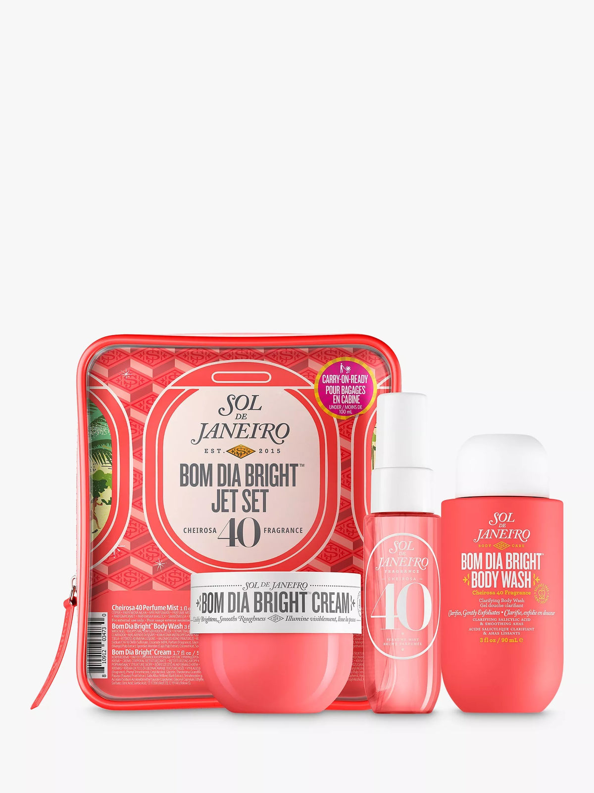 Sol de Janeiro brightening bodycare gift set with travel-size minis (British brand)