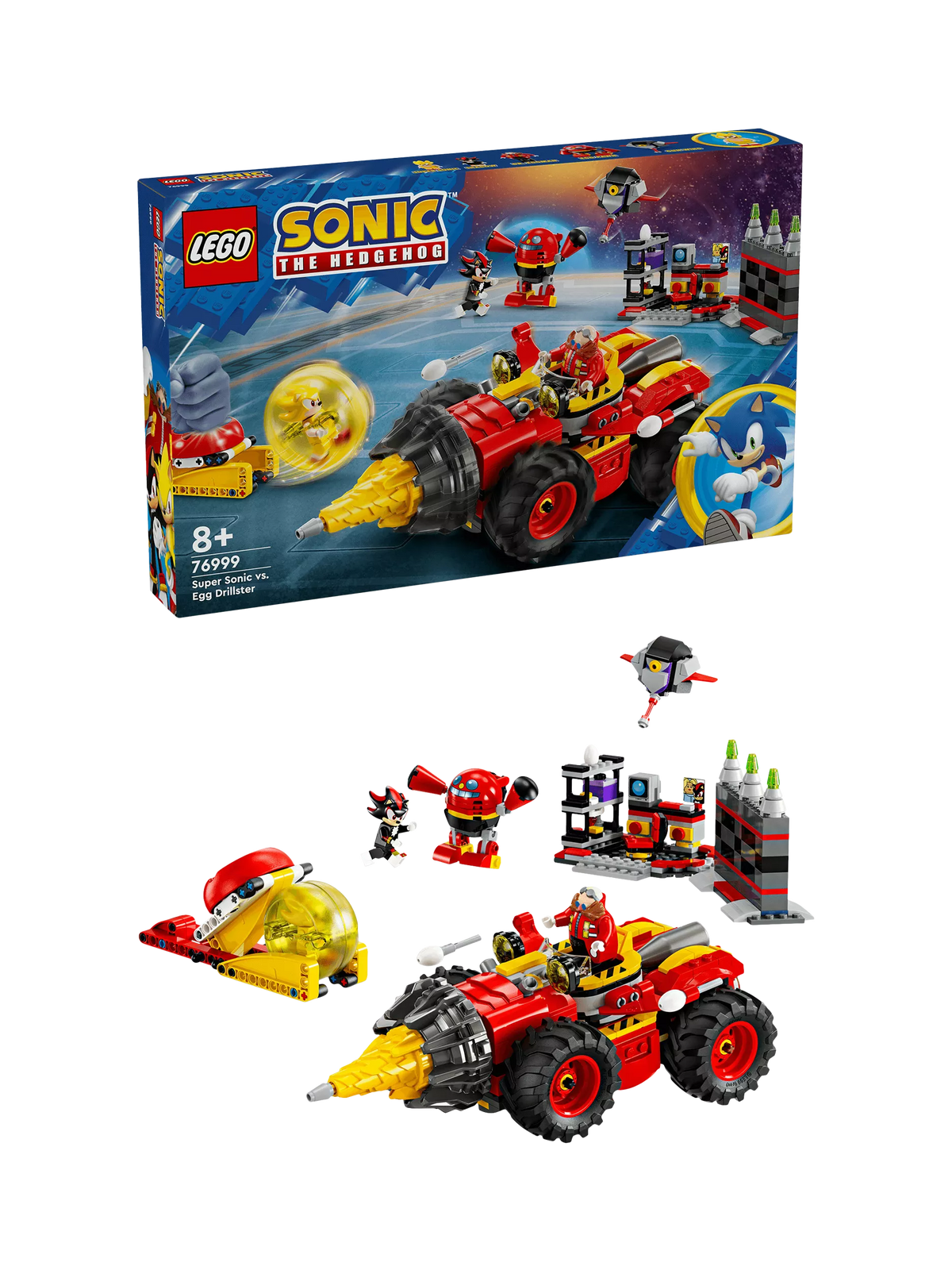 Lego Sonic the Hedgehog Super Sonic vs. Egg Drillster building set, UK version